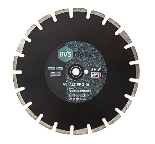 BVS ProTools Asfalt Pro 10 Diamantzaagblad 350mm (Asgat 20mm) BVS ProTools Asfalt Pro 10 Diamantzaagblad 350mm (Asgat 20mm)