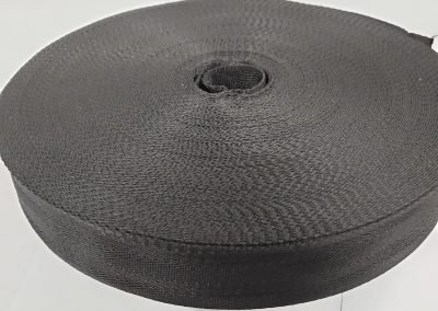 Geweven boomband PP 47mm  zwart  rollengte 100 meter Geweven boomband PP 47mm  zwart  rollengte 100 meter