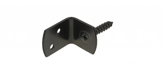 L-Beslag Zwart gecoat L-Beslag Zwart gecoat