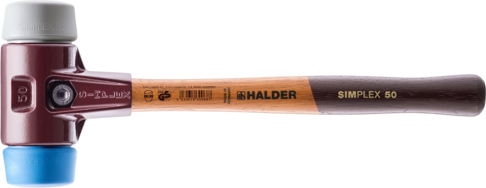 Straathamer Halder SIMPLEX TPE-MID/soft, Ø60 Keramiek Straathamer Halder SIMPLEX TPE-MID/soft, Ø60 Keramiek