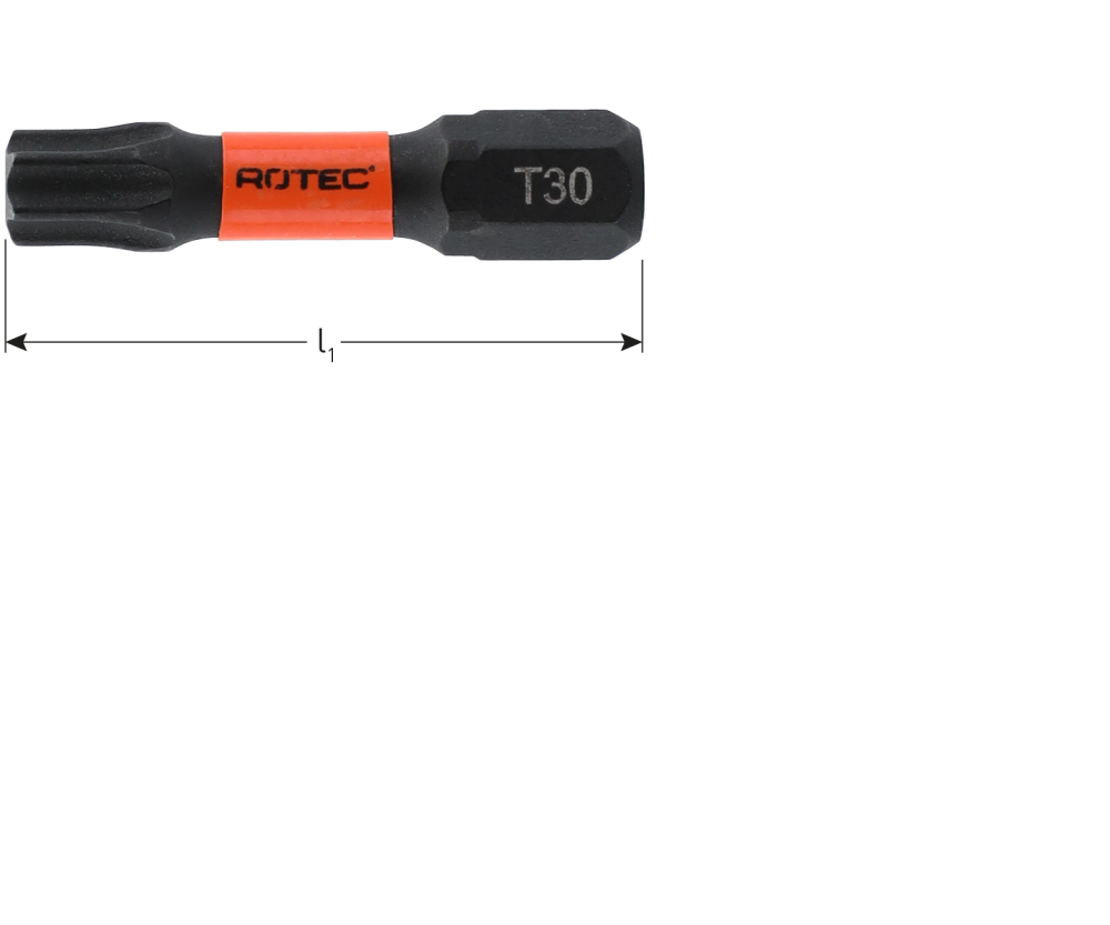 Impact Kracht Bit T15x30 10 st Impact Kracht Bit T15x30 10 st