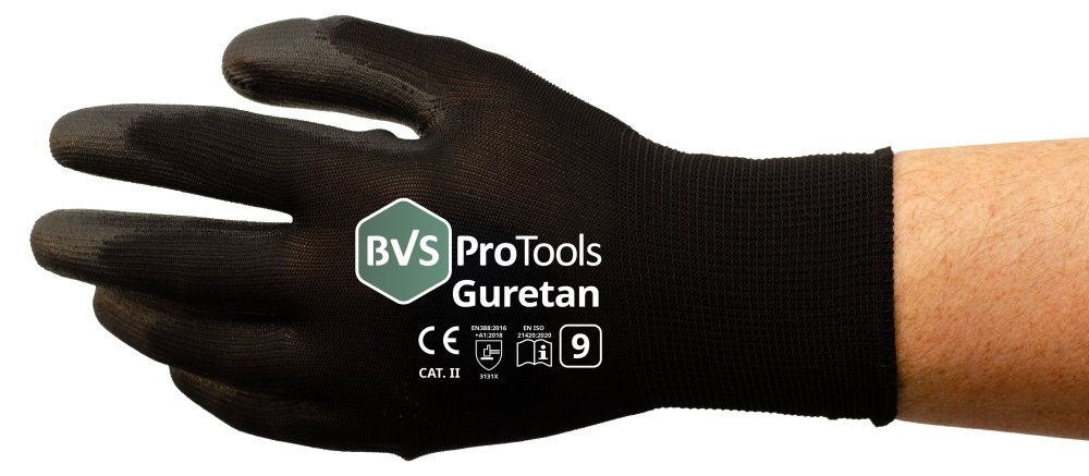 BVS ProTools Guretan PU Werkhandschoen Zwart - Maat 8/M BVS ProTools Guretan PU Werkhandschoen Zwart - Maat 8/M