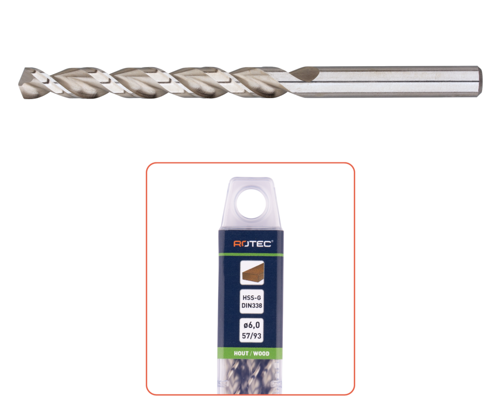 HSS-G Hardhoutspiraalboor, DIN 338, TLS, ø3,5x39x70 HSS-G Hardhoutspiraalboor, DIN 338, TLS, ø3,5x39x70