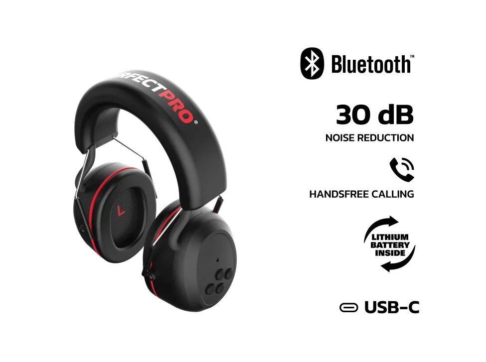 Perfectpro H30 Bluetooth Gehoorbescherming Koptelefoon Perfectpro H30 Bluetooth Gehoorbescherming Koptelefoon