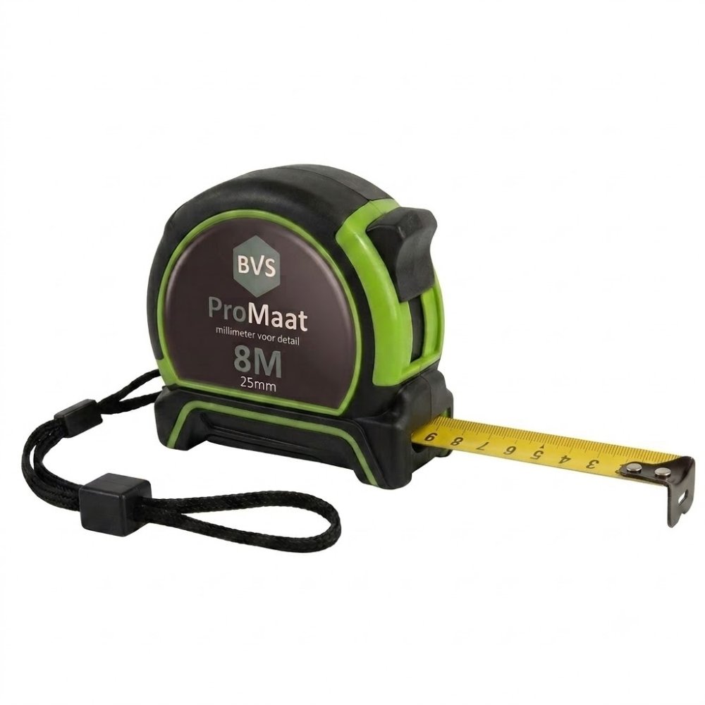 BVS ProMaat Rolmaat - 8 meter (25mm) BVS ProMaat Rolmaat - 8 meter (25mm)