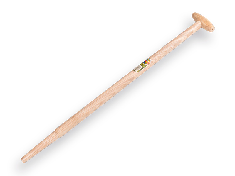 Atlas Spadesteel Essenhout 90 cm T-Greep Ingefreesd - 211650 Atlas Spadesteel Essenhout 90 cm T-Greep Ingefreesd - 211650