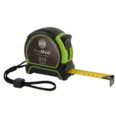 BVS ProMaat Rolmaat - 8 meter (25mm) BVS ProMaat Rolmaat - 8 meter (25mm)